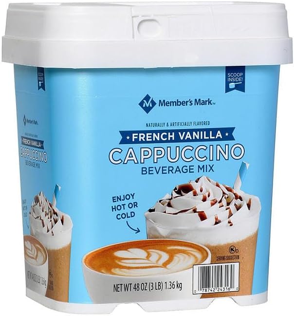 Convenient Pre-Measured Scoop with French Vanilla Cappuccino Mix