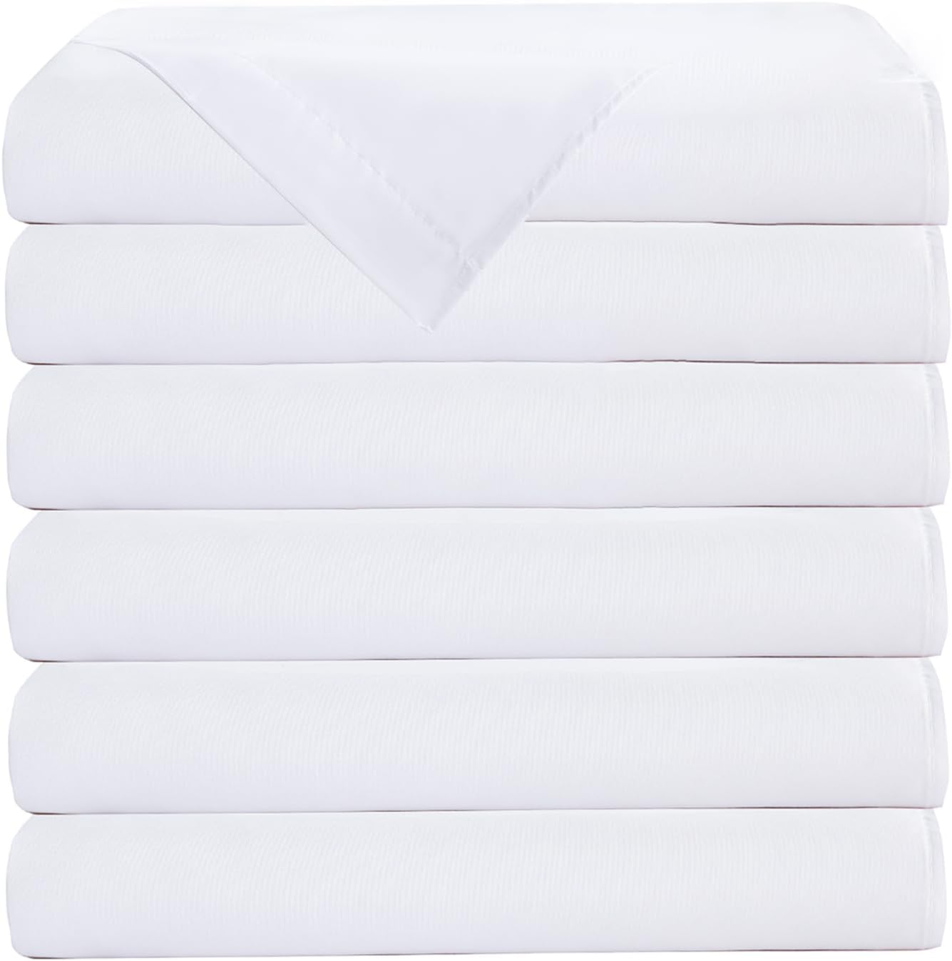 Bulk Full Flat Sheets White 6 Pack Quick Sort for Hosts