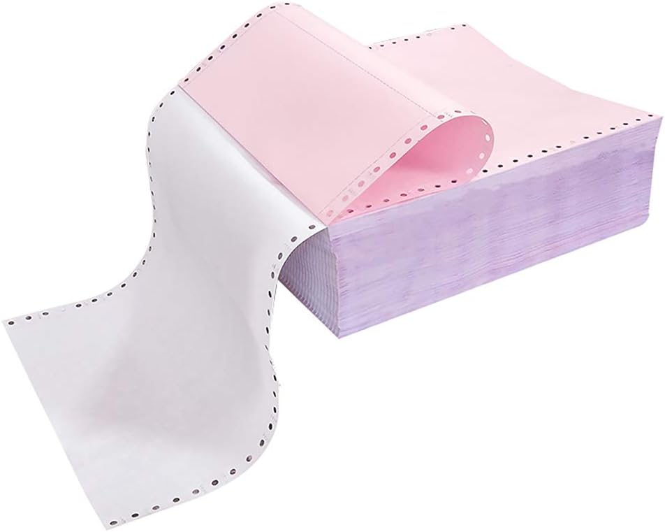 NCR Continuous Feed Computer Paper 2-Ply for Dot Matrix Printers