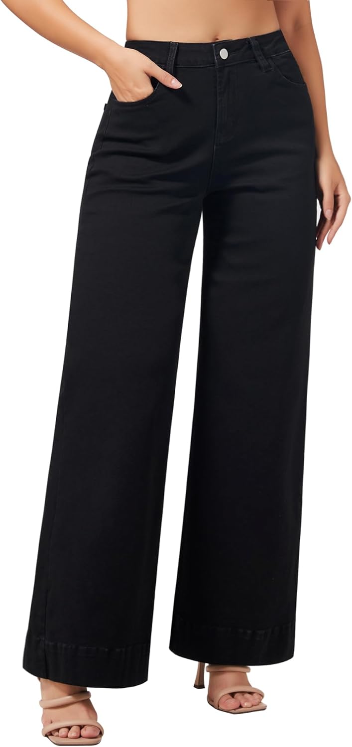 Roswear Women's Wide Leg Jeans for Comfort and Style