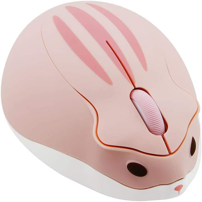Cute Hamster Wireless Mouse for Noiseless Precision!