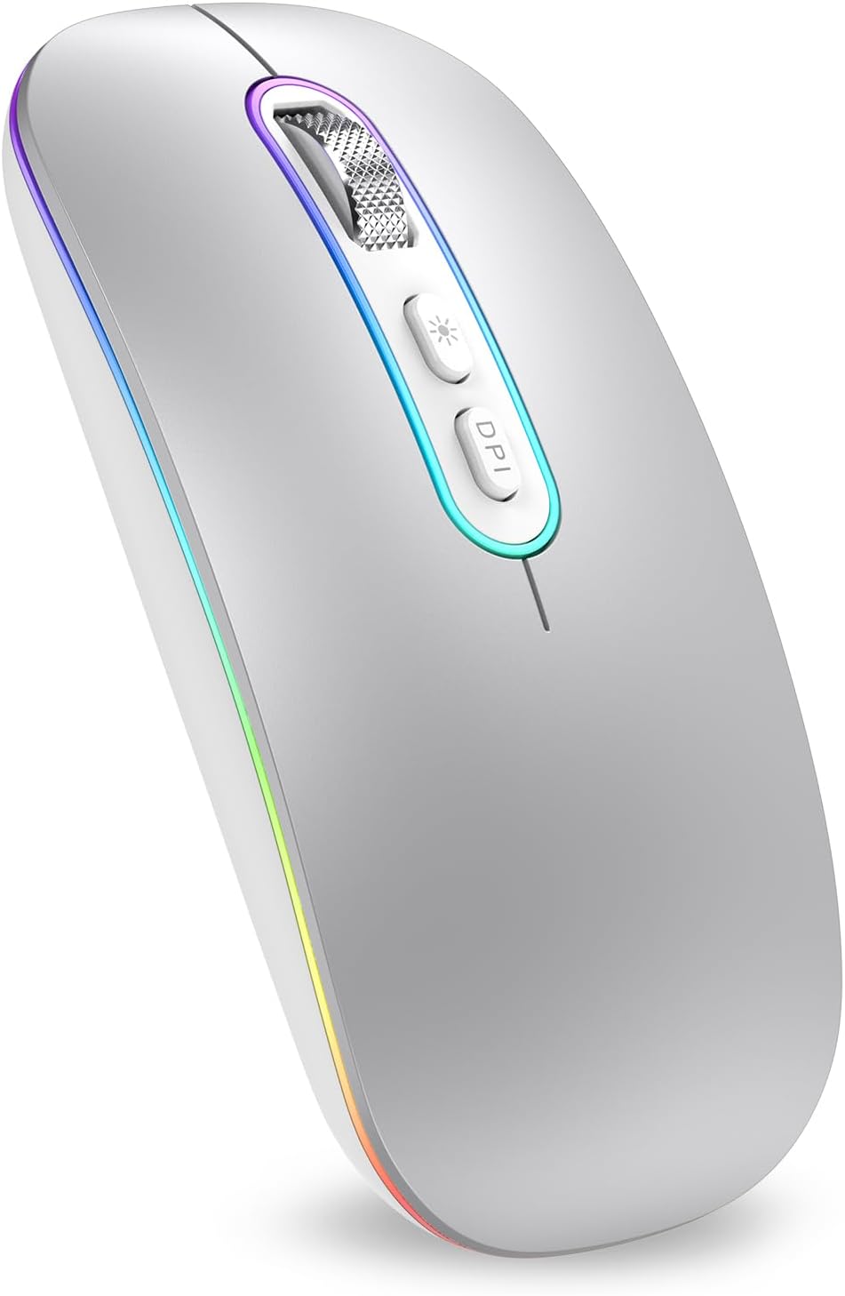 Wireless RGB Mouse: 1-Click Multi-Device, Low Decibel