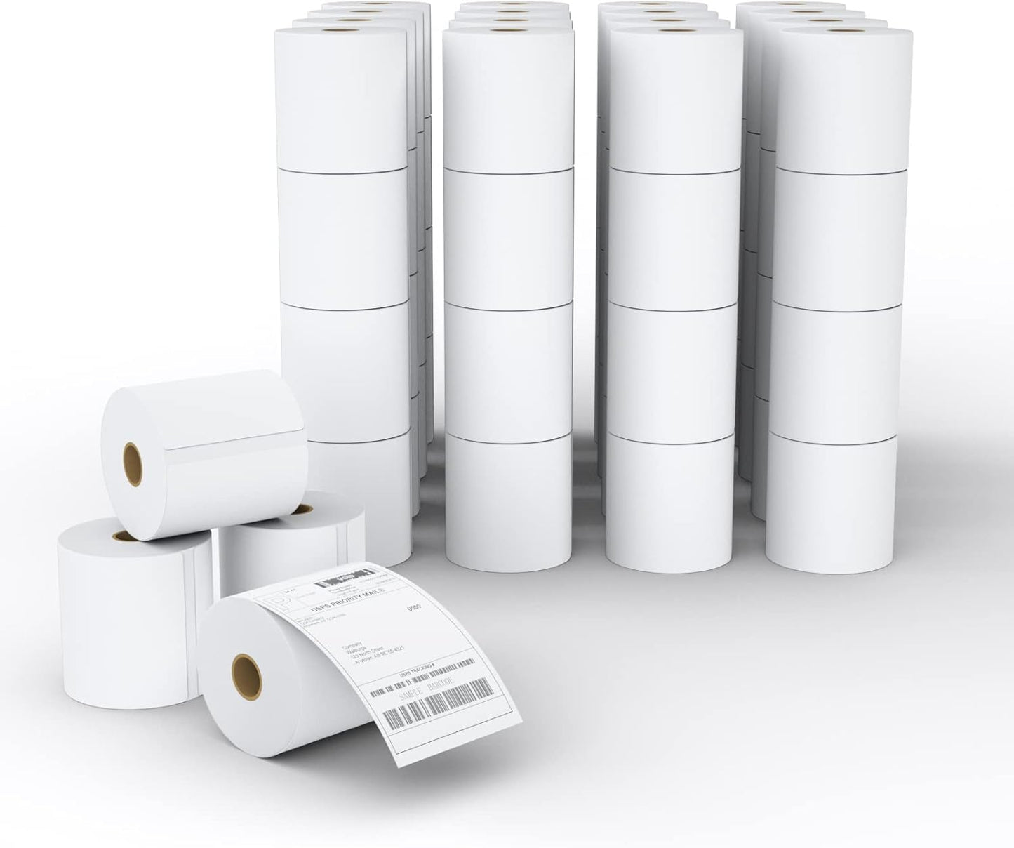 MFLABEL 100 Rolls of 450 Direct Thermal Shipping Labels 4x6