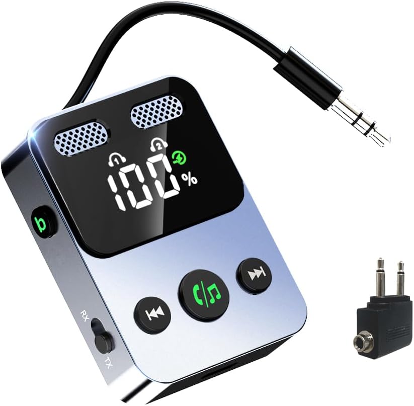 2-in-1 Bluetooth Adapter: Dual Audio Sharing