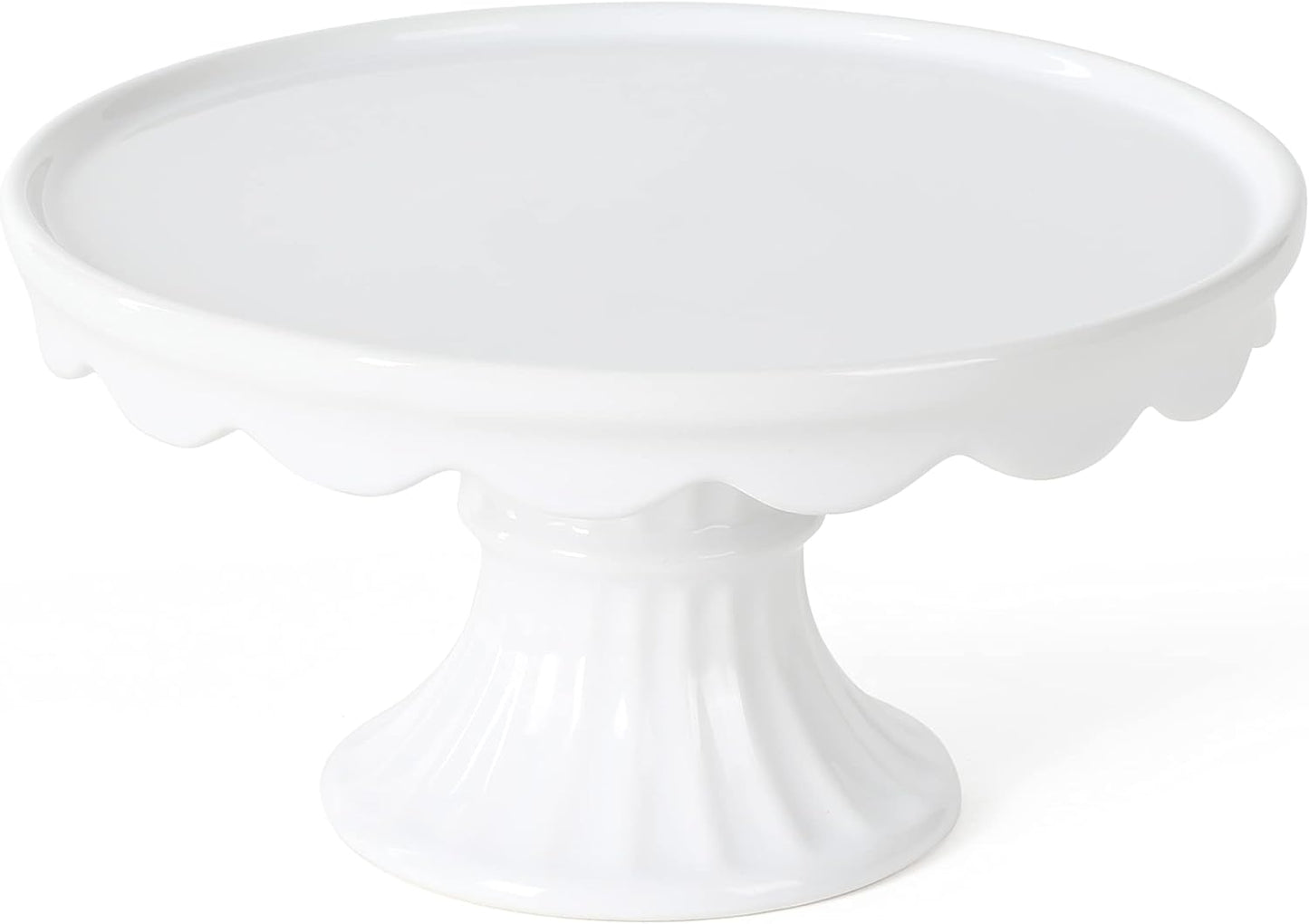 Martha Stewart Patterson 10in Round Stoneware Cake Stand