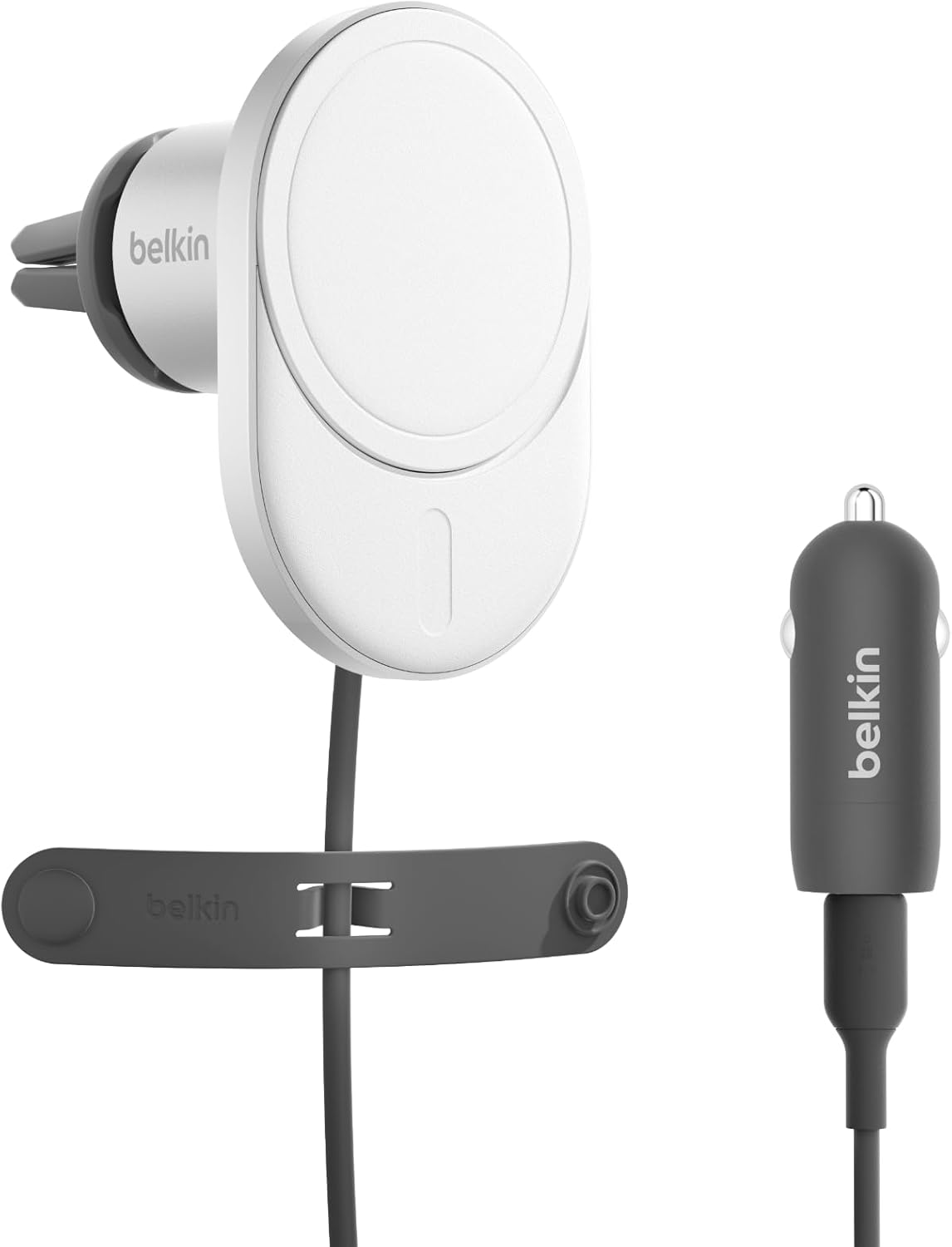 Belkin 15W Wireless Car Charger - MagSafe-Compatible Magnetic Mount