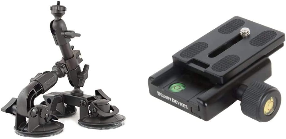 Delkin Fat Gecko Triple Suction Camera Mount for Easy Swapping