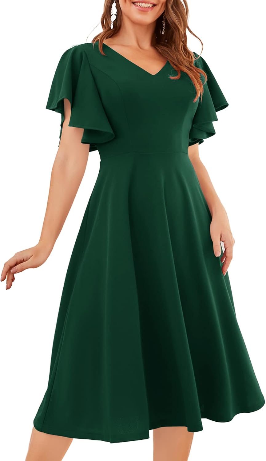 Bridesmay Women's Formal Cocktail Wedding Guest Dress 2025