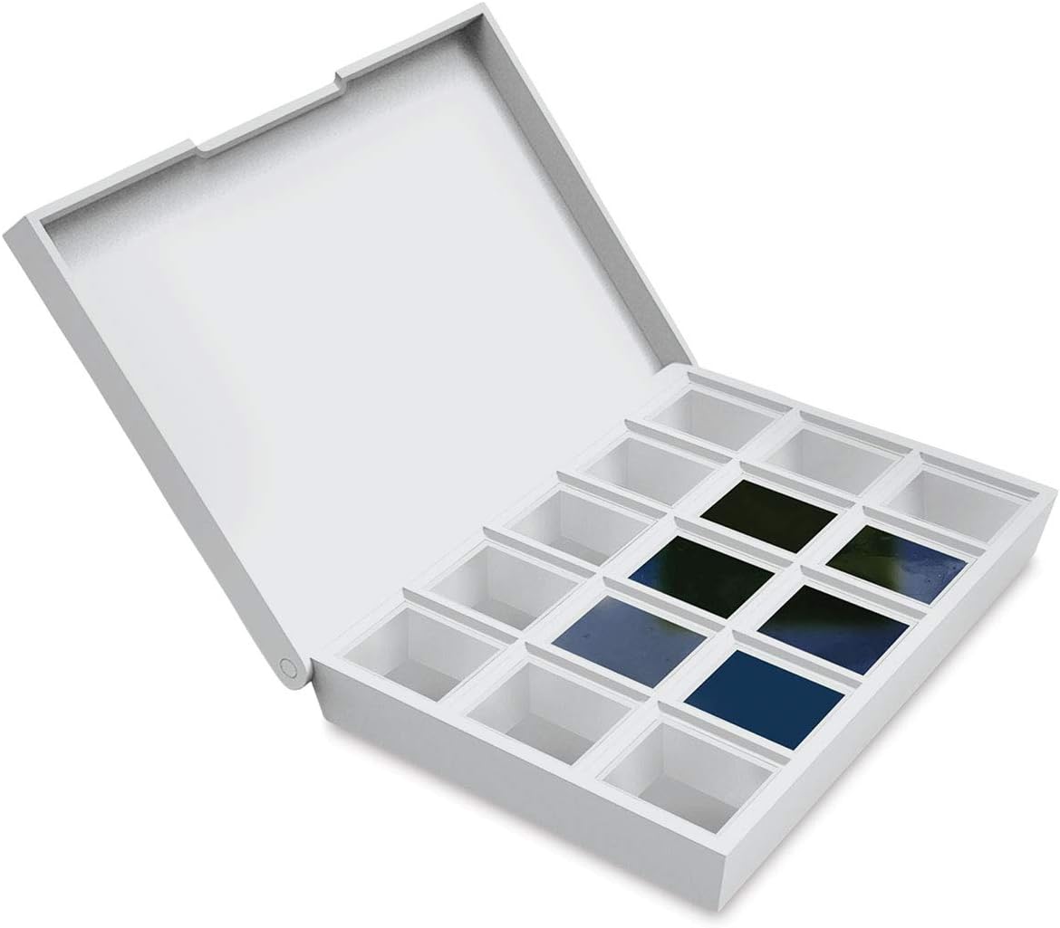 Daniel Smith Watercolor Half Pans Blues Set for Artists