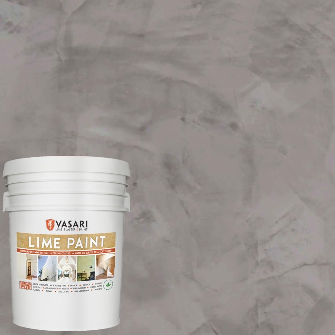 VASARI Lime Plaster & Paint - Natural Lime Paint in Granite #25