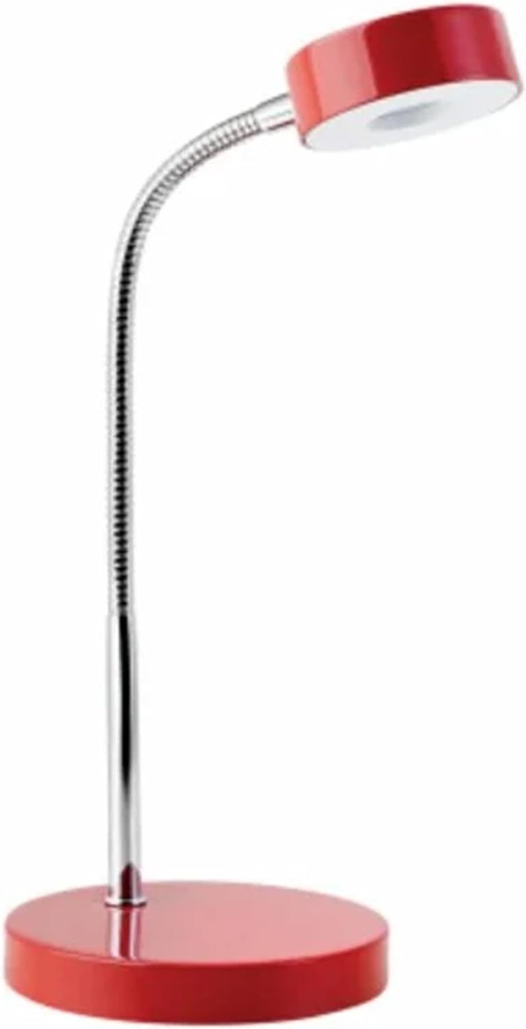 Energy-Efficient LED Desk Lamp in Vibrant Red for Stylish Workspaces!