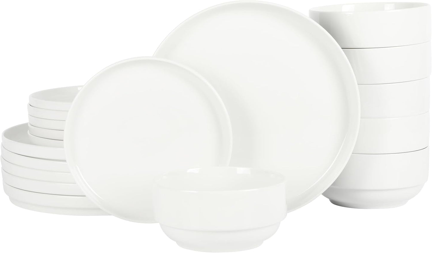 Gibson Home Rothernberg Stackable 18 Piece Dinnerware Set