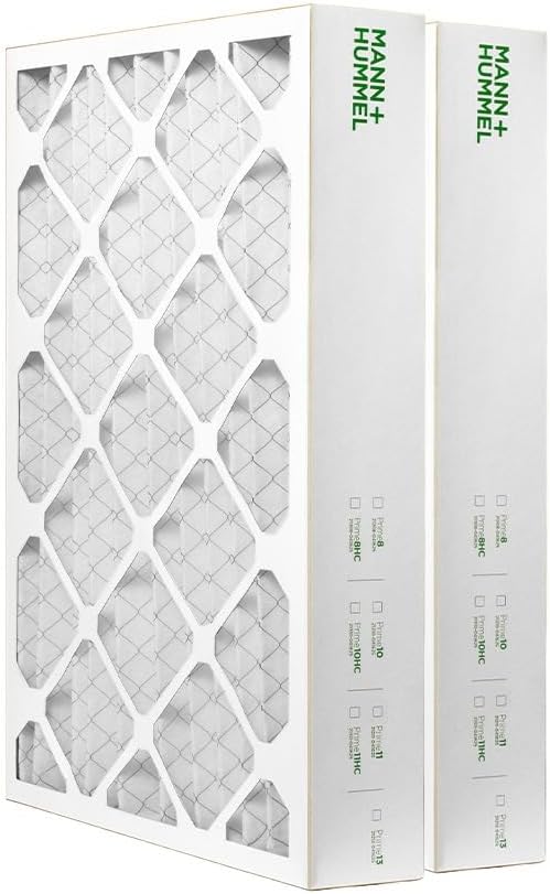 Mann+Hummel 16x25x4 MERV 8 Pleated HVAC Filters for Clean Air