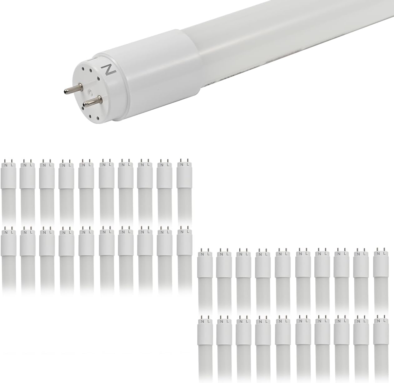40 Pack 4FT LED T8 Tube Lights for Bright Energy Savings
