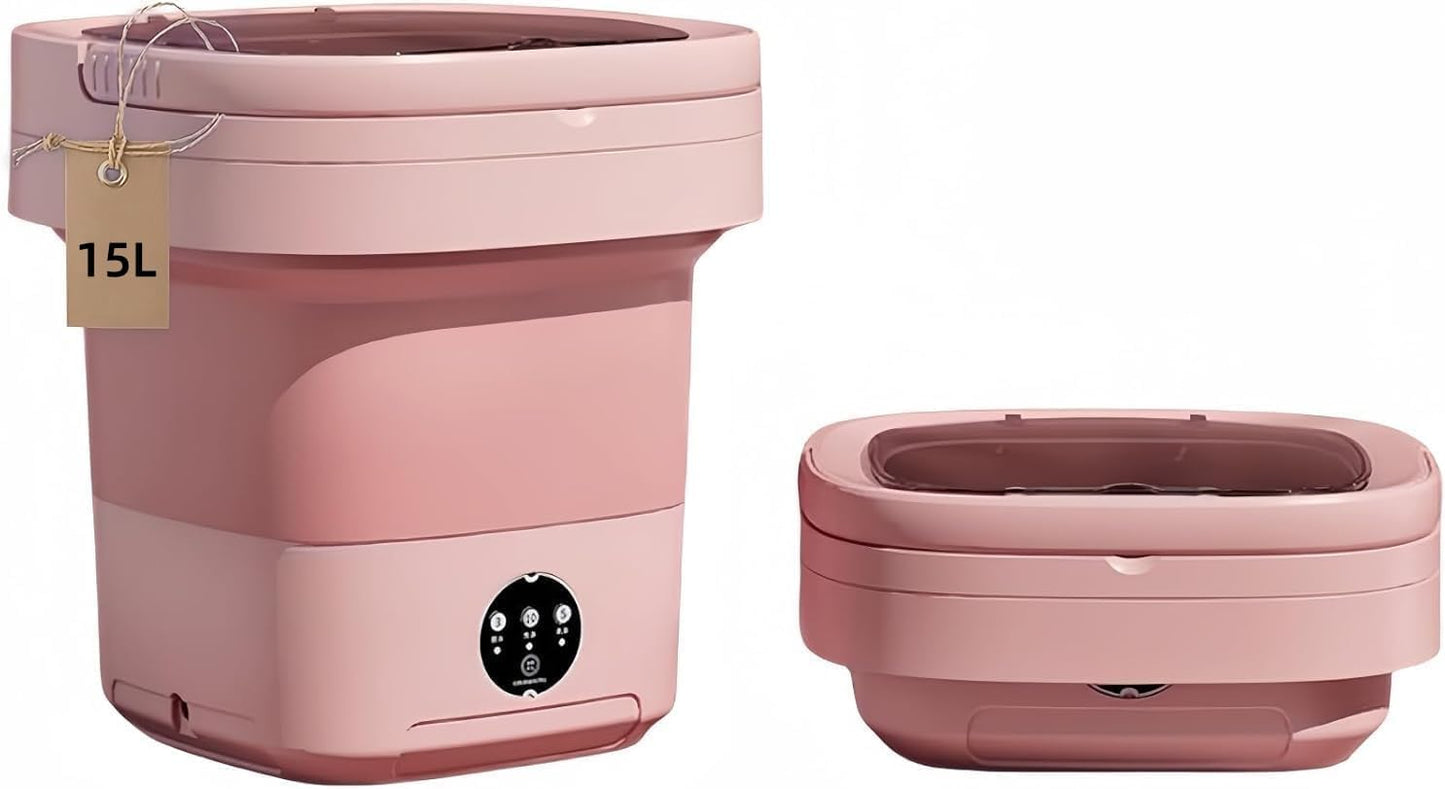 Compact Foldable Mini Washer - Deep Cleans Small Clothes
