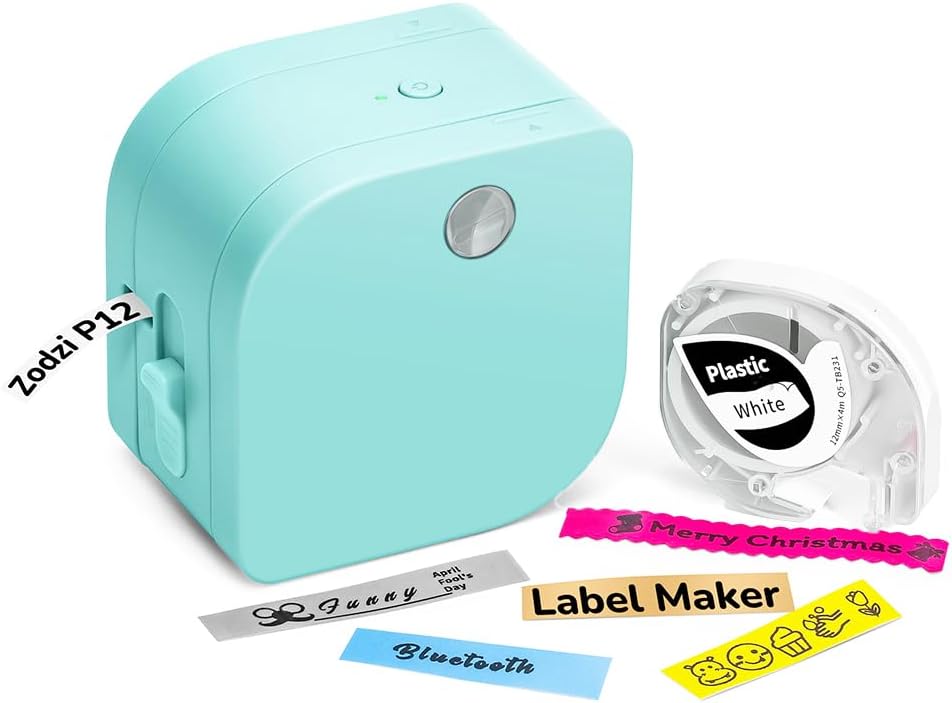 Zodzi Portable Bluetooth Label Maker - Organize with Ease!