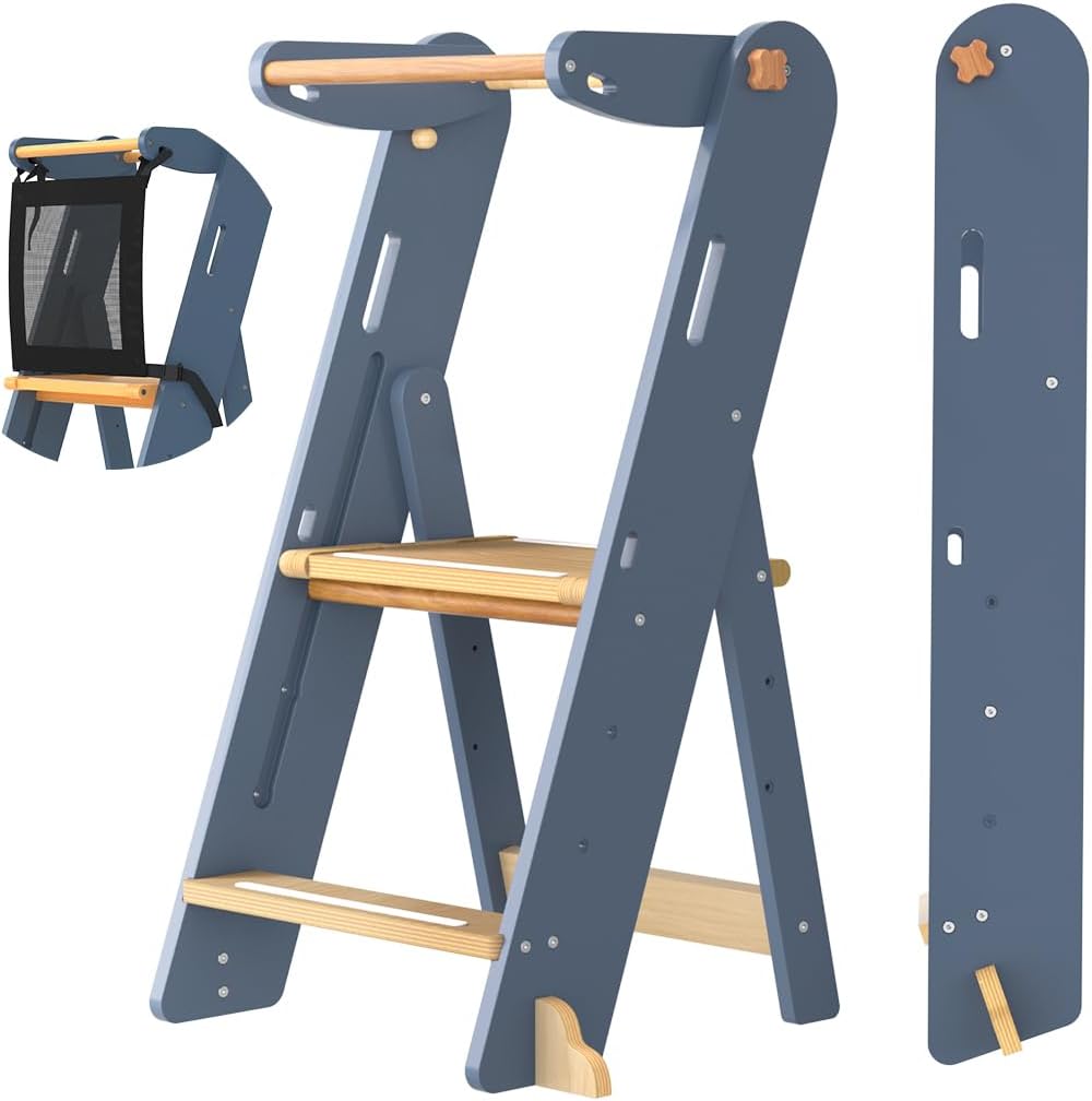GROWNSY Foldable Step Stool for Toddlers - Safe and Versatile
