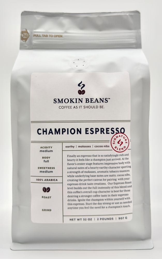 Smokin Beans 2-Pound Champion Espresso Coffee for Coffee Lovers