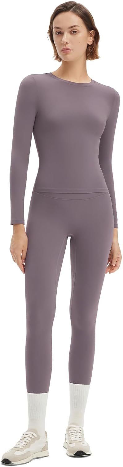SUUKSESS Women 2 Piece Workout Set for Tummy Control Leggings