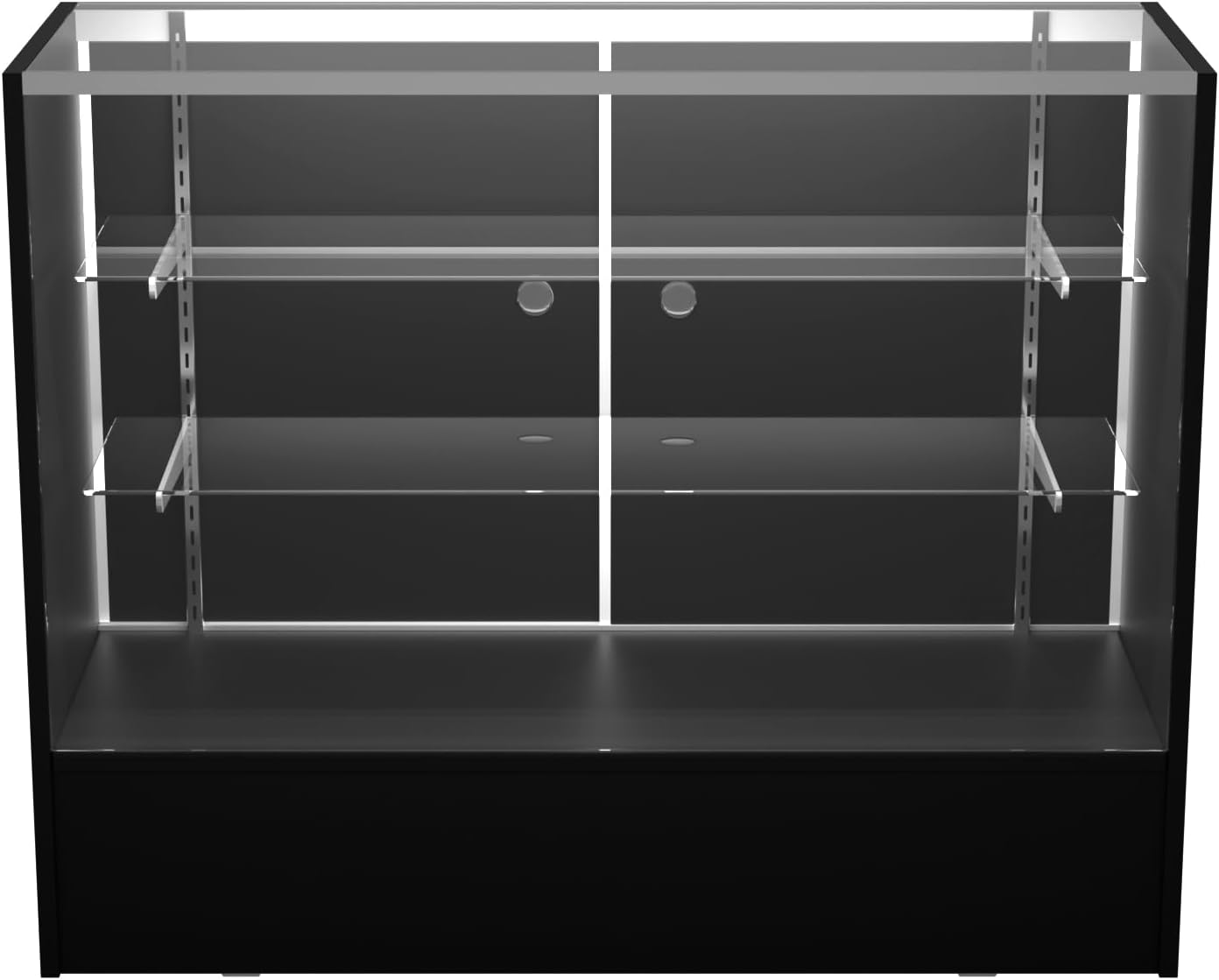 48 W x 18 D x 38 H Retail Display Case with LED Lights
