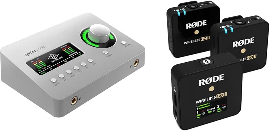 Universal Audio Apollo Solo Heritage Edition & RDE Wireless Go II