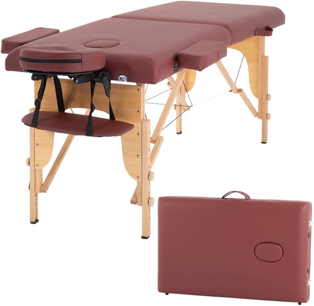 BestMassage Portable Massage Table - Adjustable 24 Inch Spa Bed