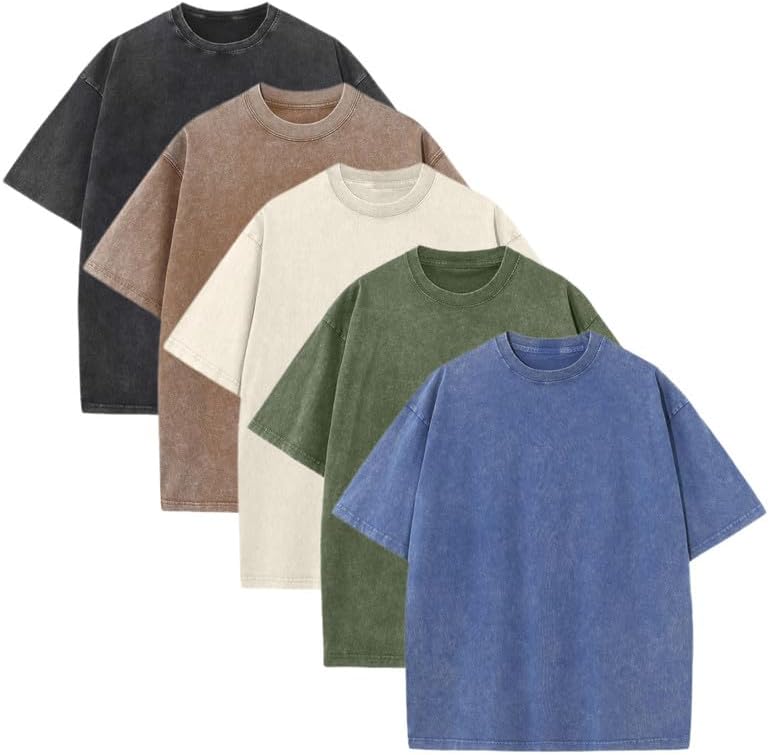 Unisex Cotton Crew T-Shirts Pack for Casual and Sports Wear