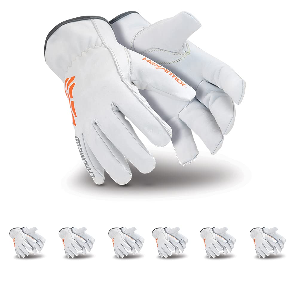 HexArmor Traditional Style Leather Work Gloves for Maximum Safety