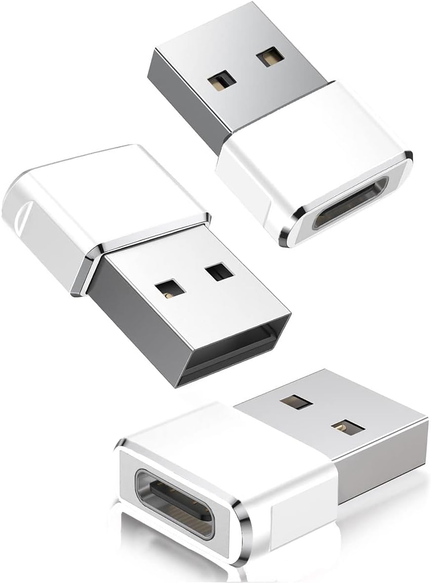 Basesailor 3Pack USB to USB C Adapter for Apple Devices
