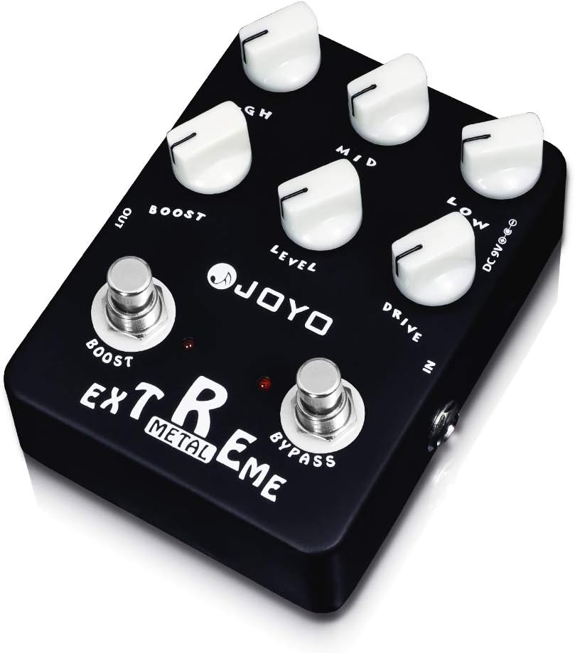 JOYO Metal Distortion Pedal with 3 Band EQ for Electric Guitar