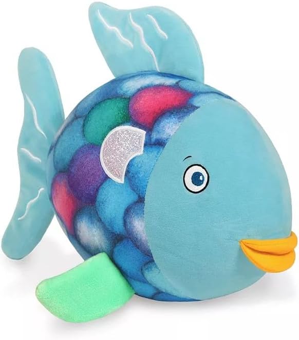 Colorful Plush Rainbow Fish - Medium Size