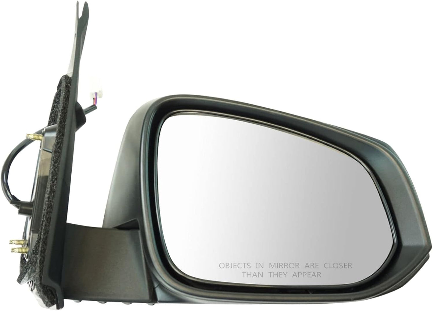 Exterior Power Heated Black Textured Cap Mirror for Tacoma