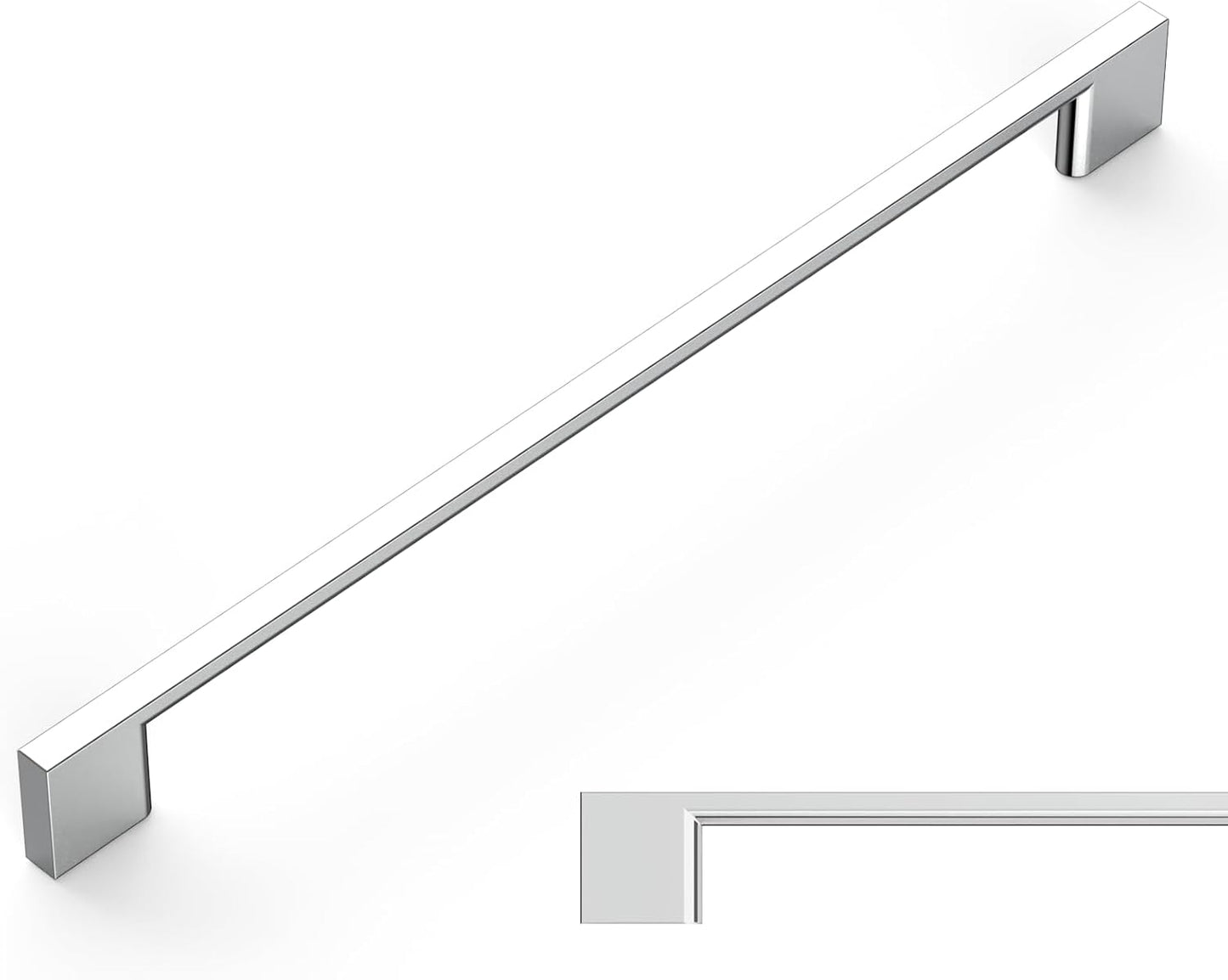 Polished Chrome Cabinet Pulls for Kitchen and Furniture Upgrade