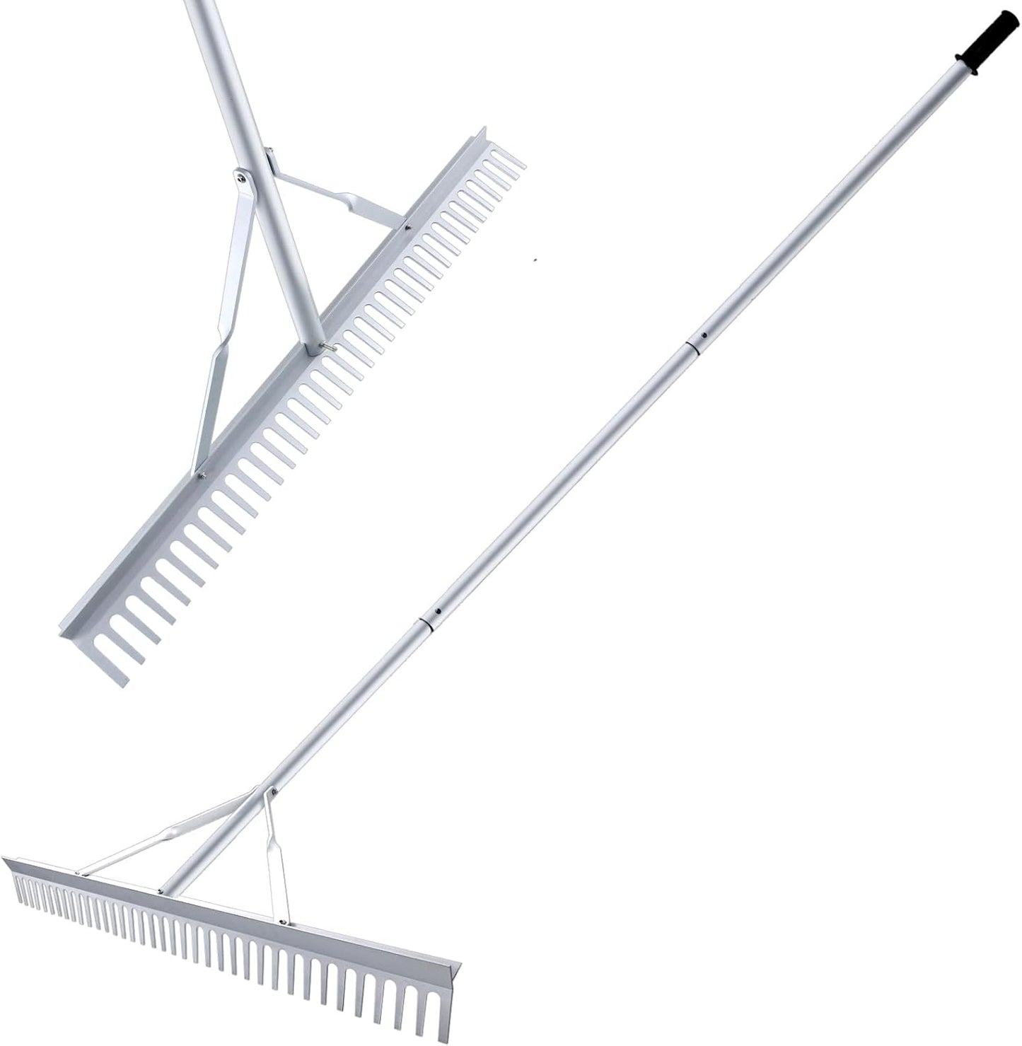 36 Inch Aluminum Landscape Rake for Efficient Lawn Care