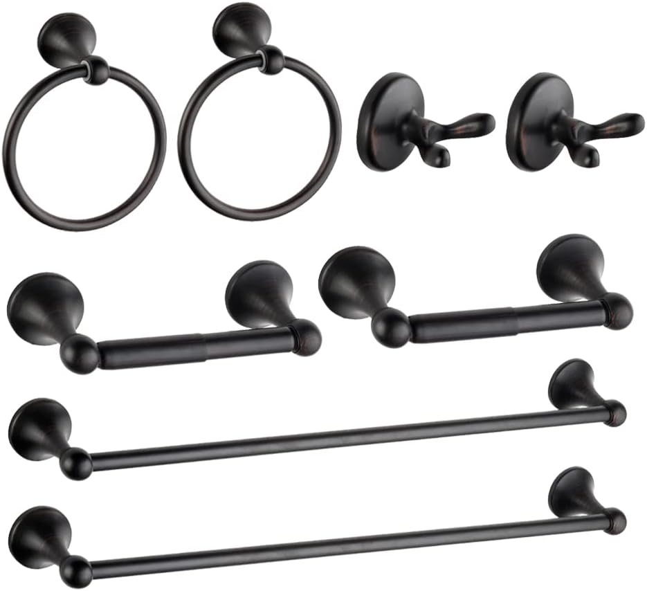 8 Piece Bathroom Accessory Set for Modern Home Decor