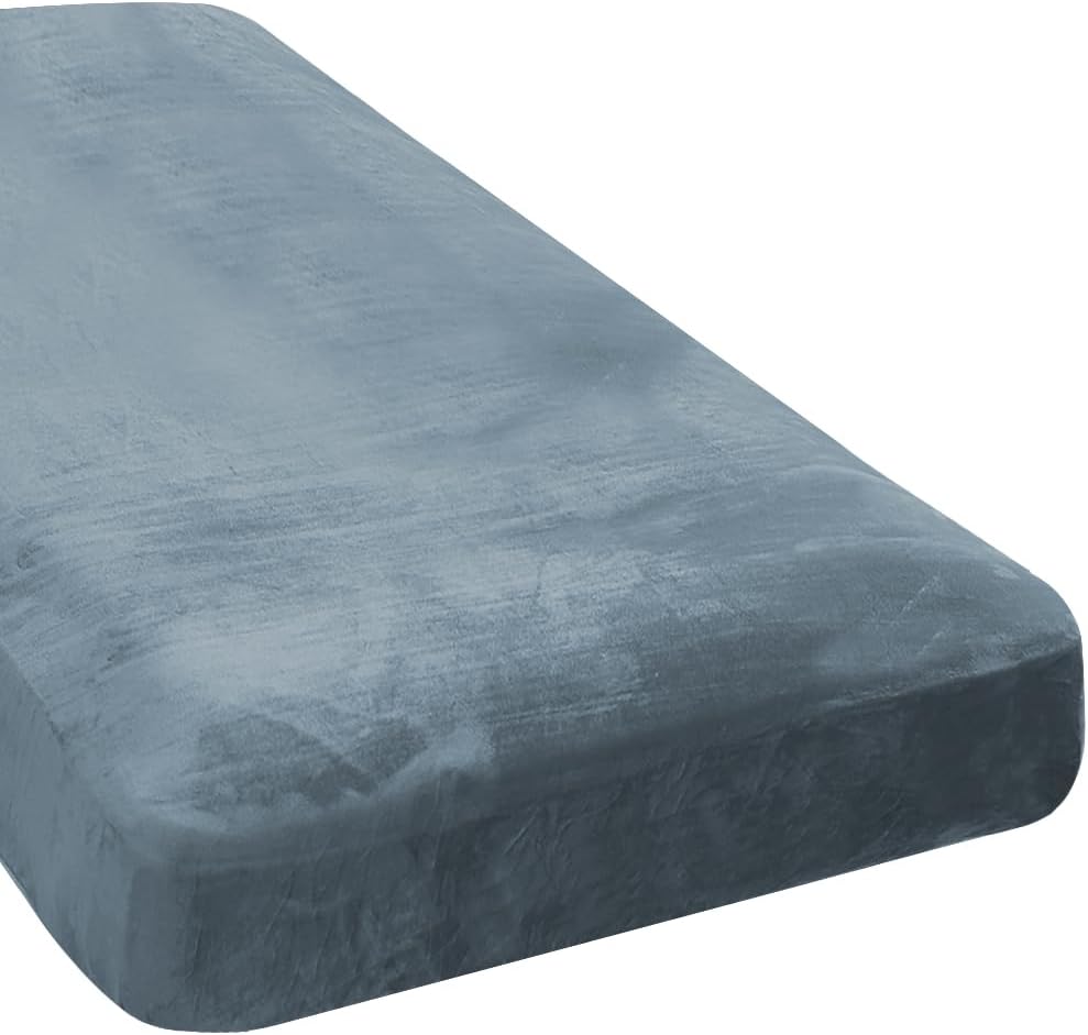 H.VERSAILTEX Velvet Stretch Chaise Cover for L Shaped Sofa
