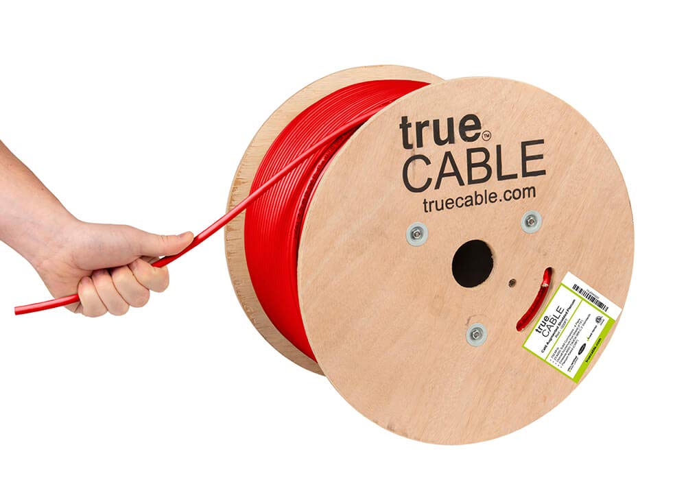 TRUE CABLE Cat6A Shielded Plenum Ethernet Cable for High Speed