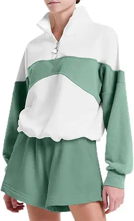 2024 2 Piece Sweatsuit Outfits For Women Comfy Tracksuit Set