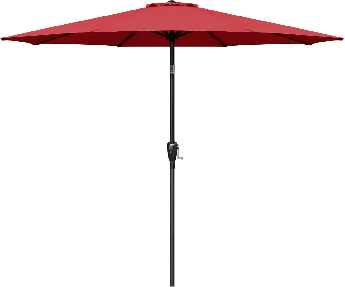 9ft Patio Umbrella with Push Button Tilt and Crank for Shade