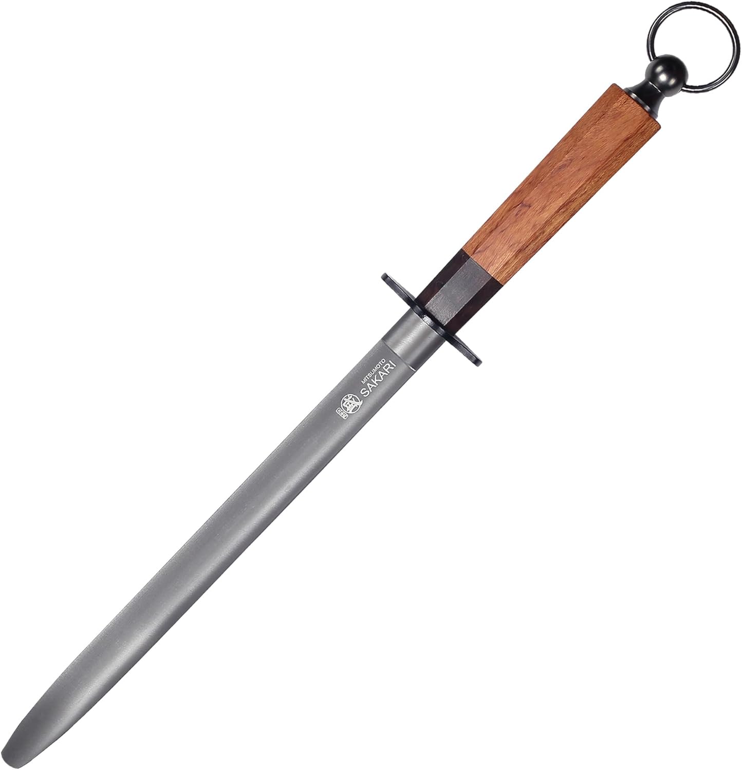 MITSUMOTO SAKARI 10 inch Honing Steel Rod for Kitchen Knives