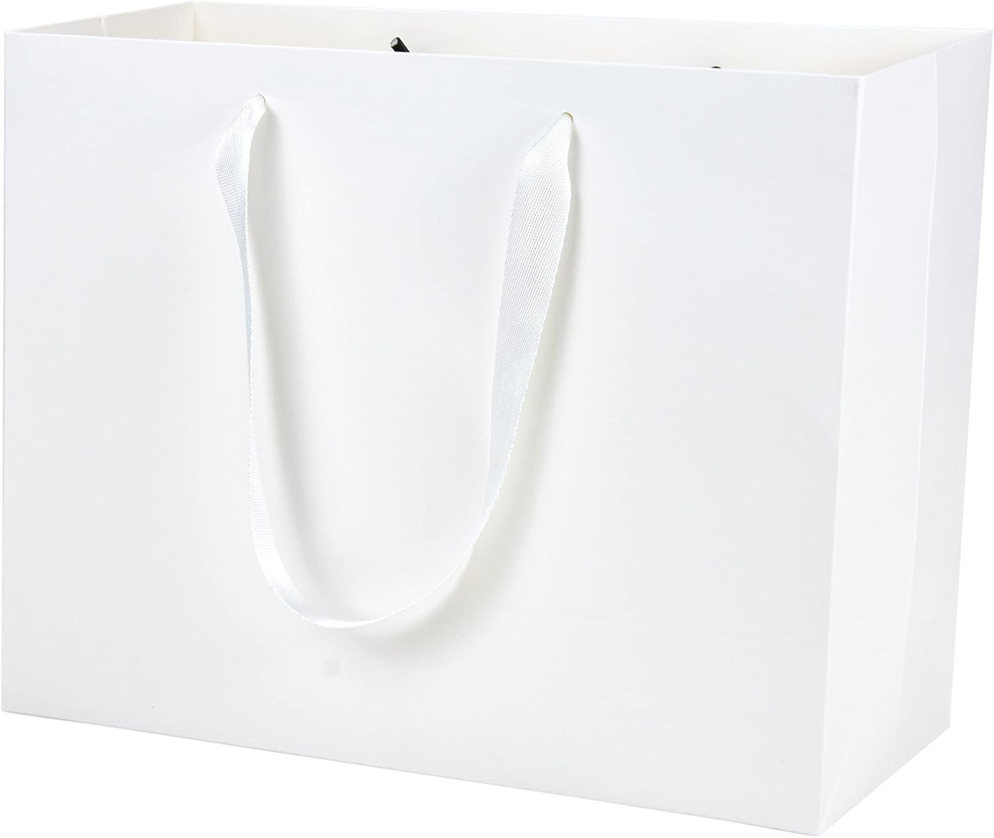 Large Capacity White Paper Gift Bags for Parties and Weddings