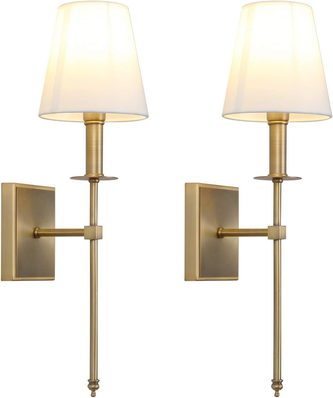 PERMO Rustic Industrial Wall Sconce Lighting Fixture Set of 2