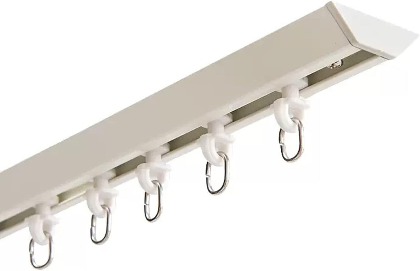 Effortlessly elegant 12ft Ceiling Curtain Track - White