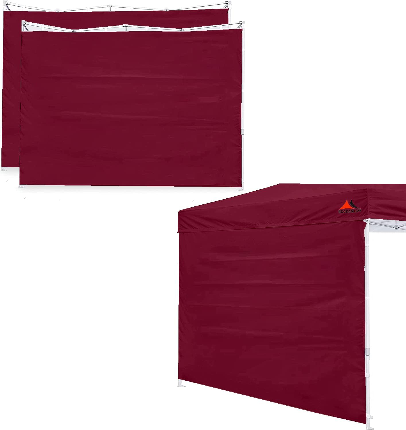 SCOCANOPY SunWall for 10x10 Canopy Frame - Waterproof Sidewalls