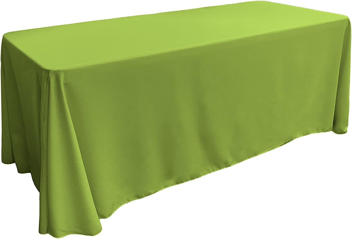 LA Linen Polyester Poplin Tablecloth 90x156 for Events and Dining