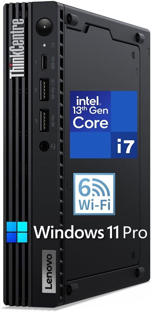 Lenovo ThinkCentre M70q Gen 4 Tiny PC for Business and Gaming