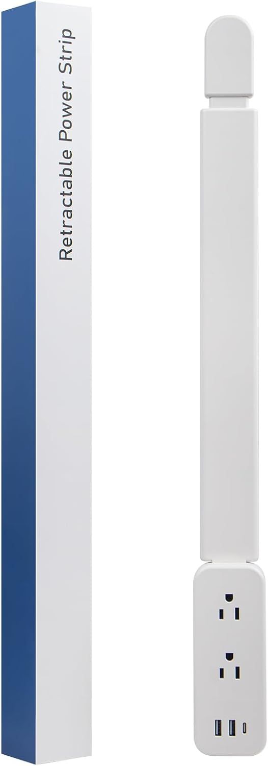 Electrical Outlet Extender Stick with USB Ports and AC Outlets
