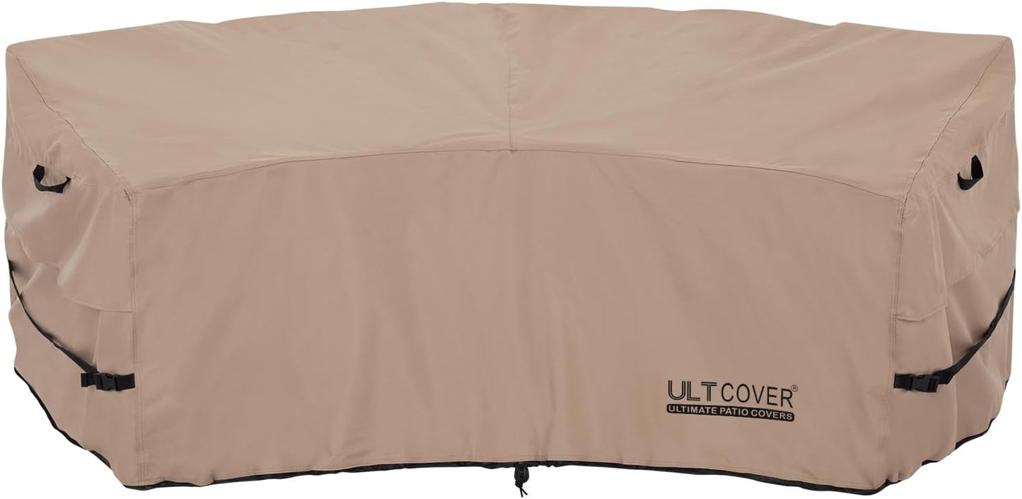 ULTCOVER Patio Curved Sofa Cover for 2-3 Seater Outdoor Use