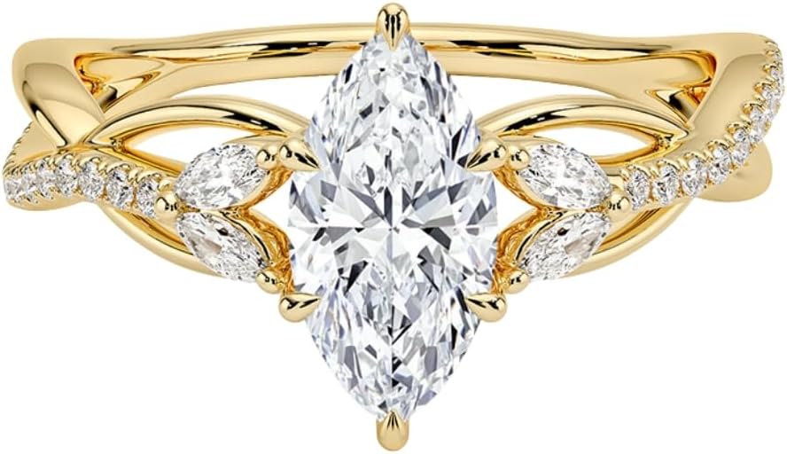 1-3 CT Moissanite Engagement Ring - Handcrafted Elegance