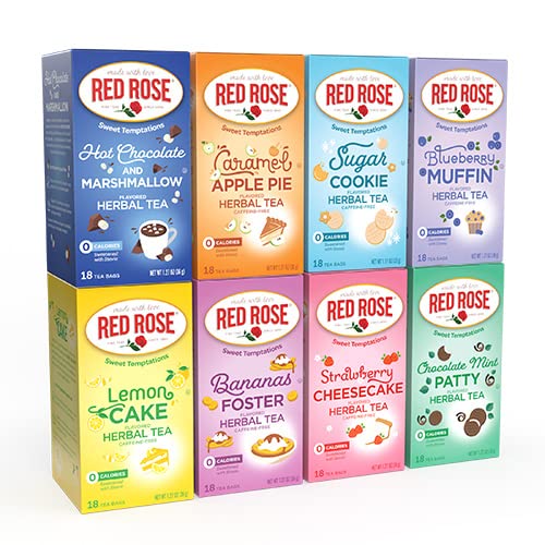 Red Rose Sweet Temptations Dessert Tea Variety Pack for Indulgence